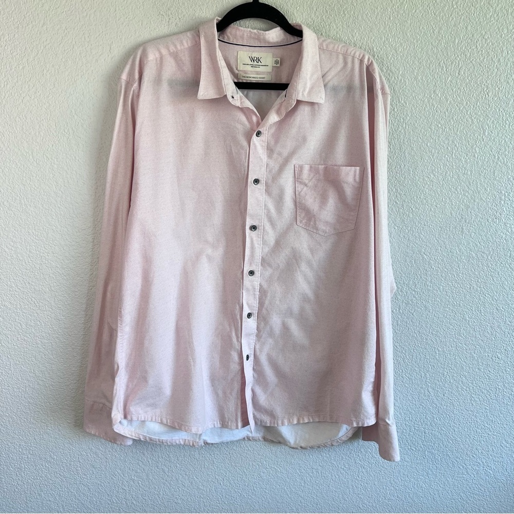 WRK NY Men’s The Reworked Button Down Long‎ Sleeve Shirt